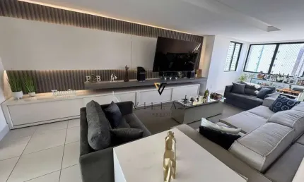 Apartamento belíssimo com 4 dormitórios, 3 salas amplas e coziinha à venda, 225 m² por r$ 1.150.000 - manaíra - joão pessoa/pb