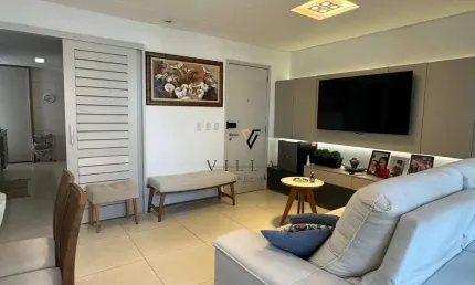 Apartamento porteira fechada com 4 dormitórios, 2 salas, cozinha e 2 varandas (1 gourmet) à venda, 131 m² por r$ 1.300.000 - miramar - joão pessoa/pb