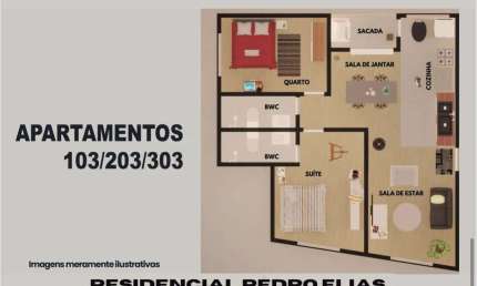 Apartamento com 2 quartos à venda na Rua Pedro Elias Graciano, 490, Centro, Pinhais