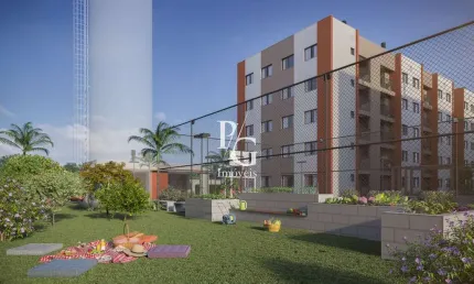 Renda bruta familiar ideal 6 mil reais - entrada parcelada - apto 2 quartos e sacada com churrasquinheira em atuba, pinhais/pr