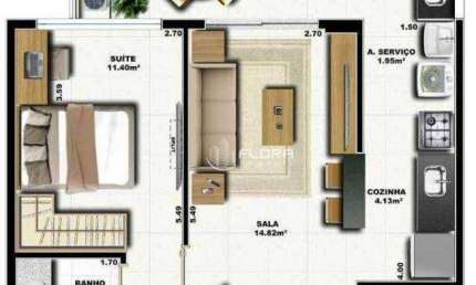 Apartamento com 1 dormitório à venda, 52 m² por R$ 560.000,00 - Itacoatiara - Niterói/RJ