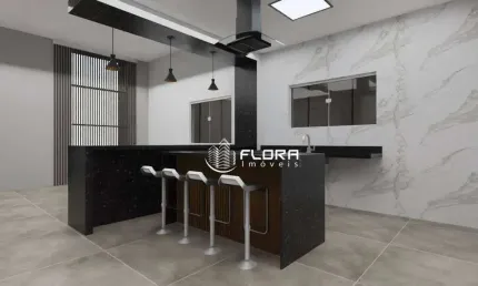 Casa com 3 quartos, sendo 1 suíte, com área gourmet, com 126 m², à venda por R$ 790.000 - Jardim Atlântico Central (Itaipuaçu) - Maricá/RJ
