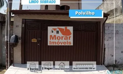 Casa para venda em cajamar, polvilho (polvilho), 4 dormitórios, 2 suítes, 4 banheiros, 2 vagas