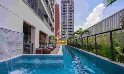 Apartamento mobiliado com 1 dormit&#211;rio &#192; venda em moema