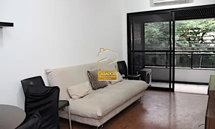 Apartamento Mobiliado &#224; Venda ou para Alugar com 1 Quarto, 1 Vaga e Ar Condicionado no Jardim Paulista - SP, próximo ao Shopping Cidade São Paulo e Avenida Paulista.