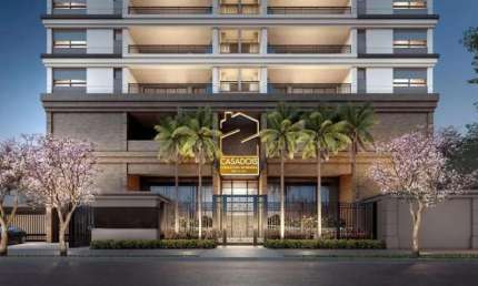 Apartamento novo &#224; venda, com 3 quartos suítes e 2 vagas. Moema visto de cima de um Cyrela de 149m&#178; AU.