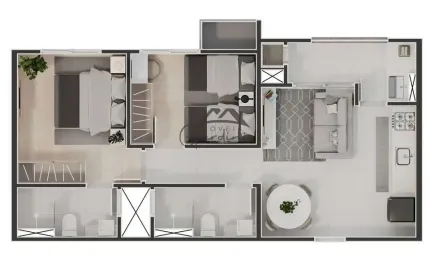Apartamento com 2 quartos à venda na Avenida Mário Uriarte, 926, Cordeiros, Itajaí por R$ 687.247