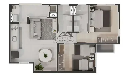 Apartamento com 2 quartos à venda na avenida mário uriarte, 926, cordeiros, itajaí por r$ 633.153