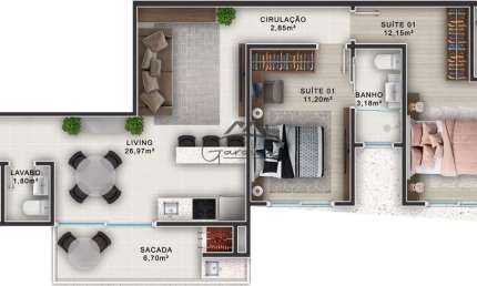 Apartamento com 2 quartos à venda na Rua Santo Amaro, 267, Itacolomi, Balneário Piçarras por R$ 913.681