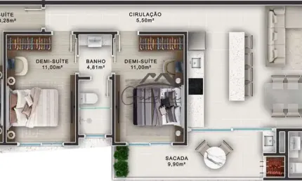 Apartamento com 2 quartos à venda na rua santo amaro, 267, itacolomi, balneário piçarras por r$ 931.960