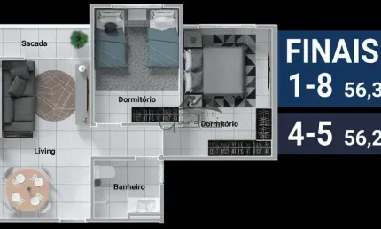 Apartamento com 2 quartos à venda na Rua José Raimundo Ramos, 1280, São Cristovão, Barra Velha por R$ 365.000