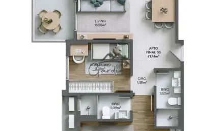 Apartamento com 3 quartos à venda na rua carlos seara, 686, vila operária, itajaí por r$ 713.000