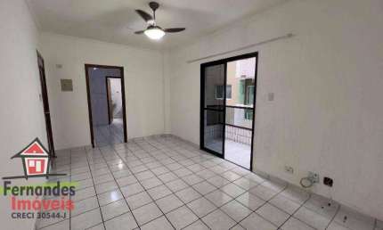Apartamento com 1 dormitório para alugar, 55 m² por R$ 1.900,00/mês - Boqueirão - Praia Grande/SP