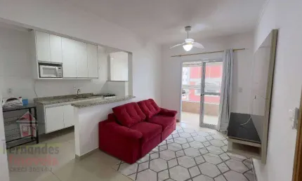 Apartamento alto padrão com 1 dormitório para alugar definitivo pacote 54 m² por R$ 3.200 mês  Aviação  Praia Grande SP