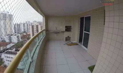 Apartamento na quadra da praia com vista mar 3 dormitórios sendo 2 suítes à venda, 114 m² por R$ 750.000 - Ocian - Praia Grande/SP