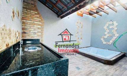 Casa no lado praia 3 dormitórios sendo 2 suítes com hidromassagem  à venda, 115 m² por R$ 830.000 - Vilamar - Praia Grande/SP