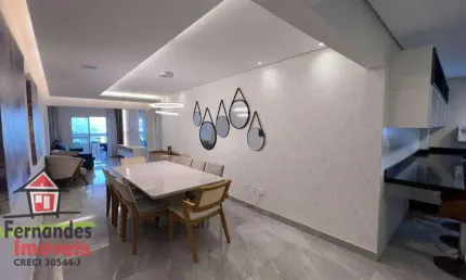 Apartamento na quadra da praia com 3 dormitórios à venda, 119 m² por r$ 900.000 - guilhermina - praia grande/sp