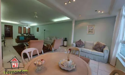 Apartamento Porteira fechada  frente mar com 3 dormitórios mais dependência à venda, 205 m² por R$ 2.200.000 - Boqueirão - Santos/SP