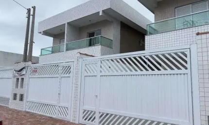 Sobrado individual  novo alto padrão perto da Obramax  com 3 suítes à venda por R$ 650.000  Tude Bastos (Sítio do Campo)  Praia Grande SP