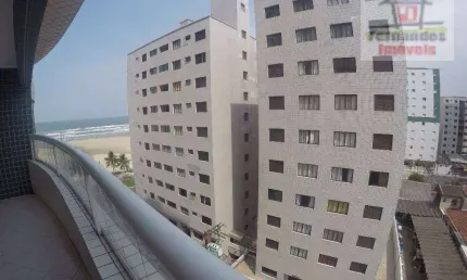 Apartamento novo frente mar parcela direto, com 3 dormitórios mais dependência à venda, 149 m² por r$ 635.000 - vila guilhermina - praia grande/sp