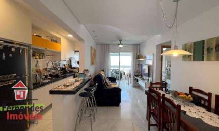 Apartamento planejado com 2 dormitórios à venda, 86 m² por R$ 635.000  Caiçara  Praia Grande SP