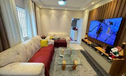 Casa térrea individual com 2 dormitórios à venda 130  m²  de terreno por R$ 520.000  Tupi   Praia Grande SP