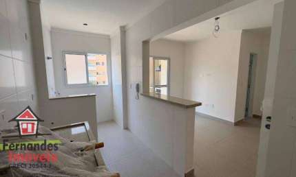 Apartamento novo com 1 dormitório 500 metros do mar à venda, 42 m² por R$ 320.000  Aviação  Praia Grande SP