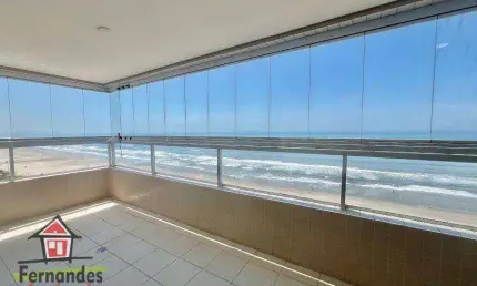 Apartamento frente mar com 3 dormitórios à venda, 128 m² por R$ 895.000 - Jardim Real - Praia Grande/SP