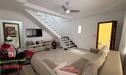 Excelente Sobrado com 3 dormitórios 3 banheiros  à venda 124 m² por R$ 790.000  Boqueirão  Praia Grande SP