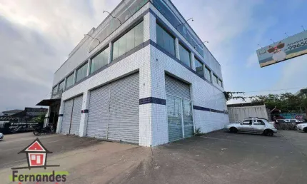 Galpão de esquina para alugar, 390 m² por r$ 12.701 mês  samambaia  praia grande sp