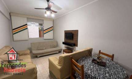 Apartamento mobiliado uma quadra e meia da praia com 1 dormitório  aluguel definitivo pacote 65 m² por R$ 2.100 mês  Canto do Forte  Praia Grande SP