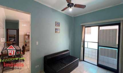 Apartamento mobiliado uma quadra da praia com 1 dormitório para alugar definitivo pacote 60 m² por R$ 2.000 mês  Guilhermina  Praia Grande SP