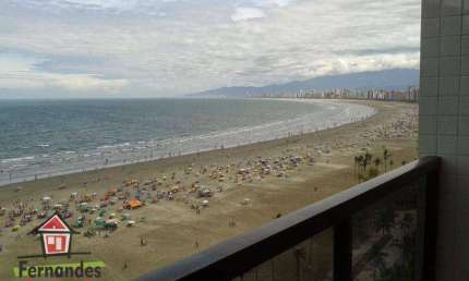 Cobertura Duplex frente mar com 3 dormitórios à venda, 238 m² por R$ 2.120.000  Canto do Forte  Praia Grande SP