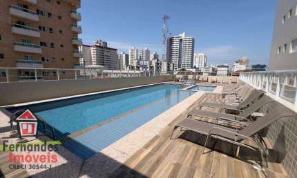 Apartamento novo com 2 dormitórios sendo 1 suíte para alugar definitivo pacote 63 m² por R$ 2.700 mês  Aviação  Praia Grande SP