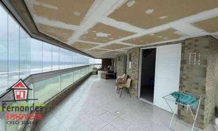Apartamento alto padrão frente mar  com 4 dormitórios à venda, 217 m² por R$ 1.200.000 - Ocian - Praia Grande/SP