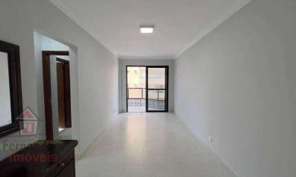 Apartamento com 2 dormitórios sendo 1 suíte 250 metros da praia  aluguel definitivo pacote 90 m² por R$ 3.200mês  Guilhermina  Praia Grande SP