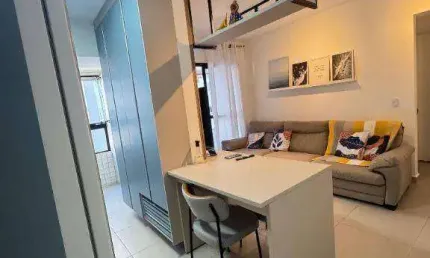 Apartamento com 1 dormitório para alugar, 44 m² por R$ 3.000,00/mês - Vilamar - Praia Grande/SP