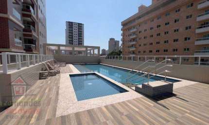 Apartamento novo com 1 dormitório para alugar definitivo pacote  42 m² por R$ 2.400 mês  Aviação  Praia Grande SP