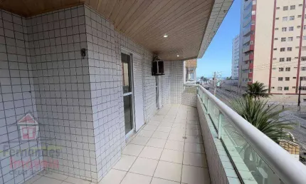 Apartamento com 2 dormitórios sendo 1 suíte para alugar definitivo pacote  91 m² por R$ 3.600 mês 100 metros da praia  Guilhermina - Praia Grande/SP