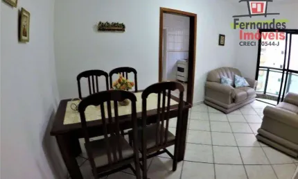 Apartamento com 1 dormitório 100 metros da praia para alugar definitivo pacote, 53 m² por r$ 2.360/mês - canto do forte - praia grande/sp