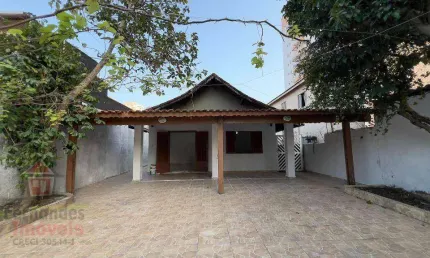 Casa com 2 dormitórios mais edícula para alugar definitivo pacote 300 m² por R$ 4.500 mês - Boqueirão - Praia Grande/SP
