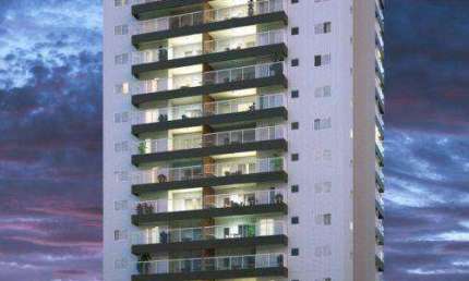 Apartamento alto padrão em construção com 1 suíte à venda, 59 m² por R$ 450.000  Parcelamento direto em 100 meses Vila Guilhermina  Praia Grande/SP