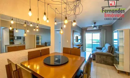 Apartamento porteira fechada próximo da praia com 3 dormitórios à venda, 101 m² por R$ 679.000 - Ocian - Praia Grande/SP
