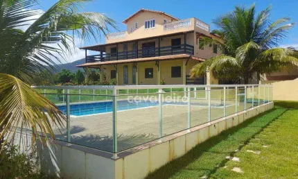 Casa 6 Quartos sendo 5 Suítes em Terreno com 1.450m²  NA PRAIA DE PONTA NEGRA - MARICÁ  - Piscina e Churrasqueira