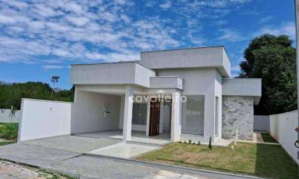 Casa  3 Quartos no Cond. Dom Village,  99 m² por R$ 490.000 - Ubatiba - Maricá/RJ