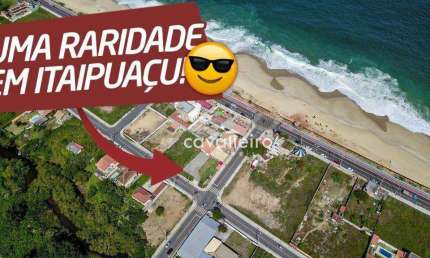 Excelente terreno Comercial,  na quadra da praia de Itaipuaçu, Maricá - RJ