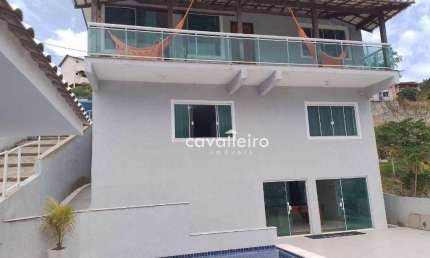 Próximo ao Farol de Ponta Negra, 3 Suítes, Piscina, Sauna e Churrasqueira! Vista Incrível! Maricá - RJ
