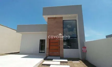 Casa com 3 quartos, sendo 1 suíte, em Condomínio fechado à venda, por R$ 485.000 -  Caxito - Maricá/RJ
