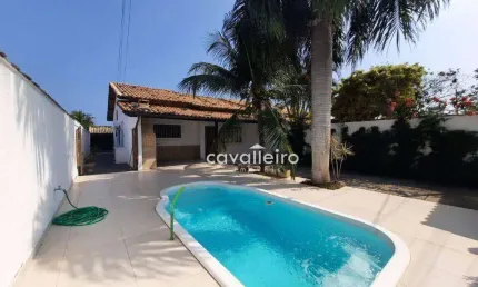 Casa com 3 dormitórios à venda, 110 m² - barroco - maricá/rj