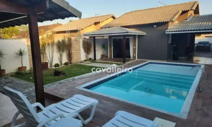 Casa a 500 metros da Praia de Itaipuaçú, 2 quartos com Piscina e Quintal, à venda por R$ 650.000 - Barroco (Itaipuaçu) - Maricá/RJ